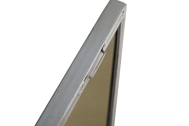 Metal Frame Rectangle Mirror 30 Inch Silver