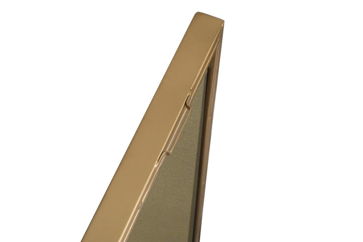 Metal Frame Rectangle Mirror 30 Inch Brass