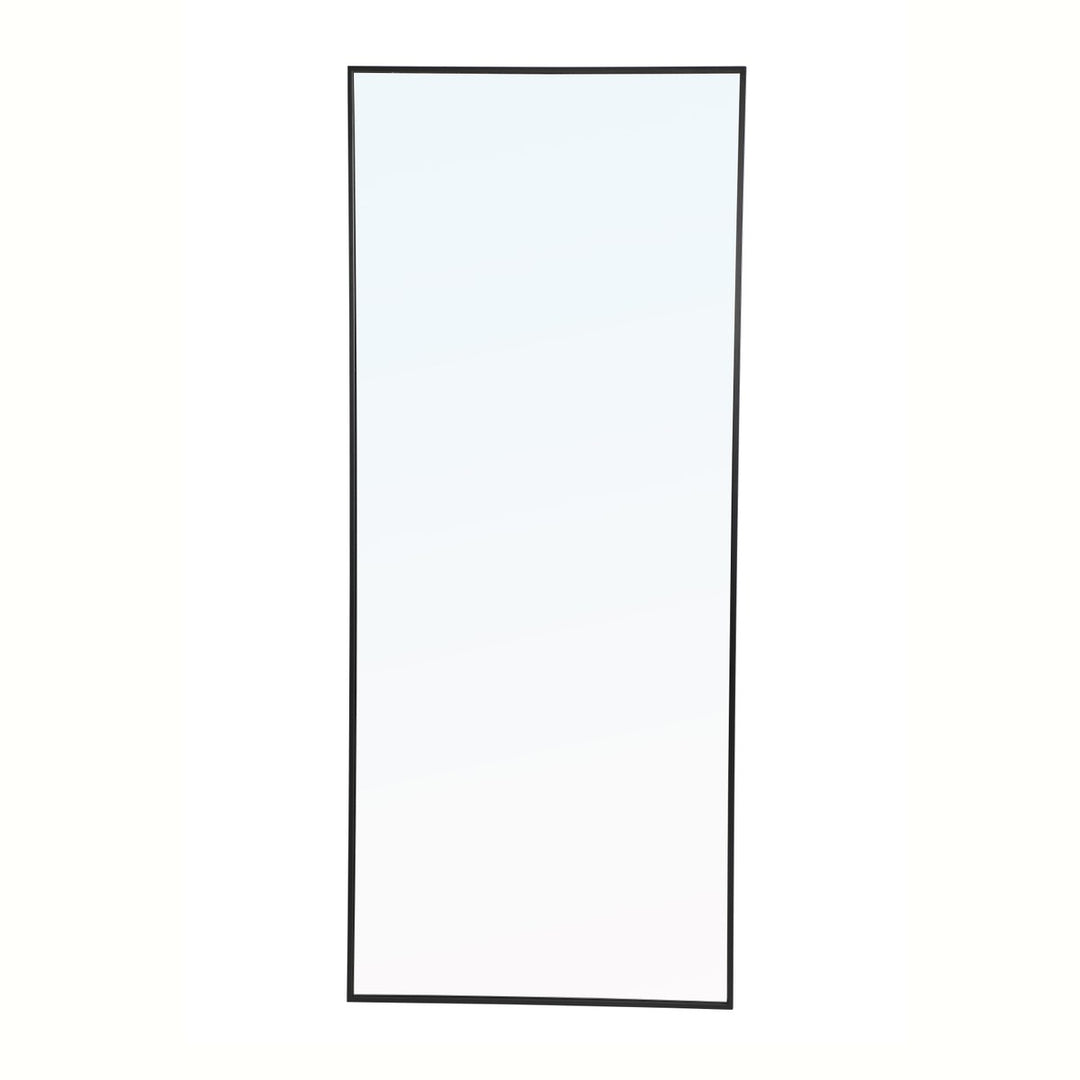 Metal Frame Rectangle Mirror 30 Inch Black by Elegant Decor