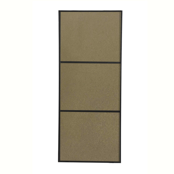 Metal Frame Rectangle Mirror 30 Inch Black