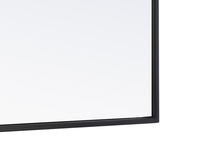 Metal Frame Rectangle Mirror 18 Inch Black