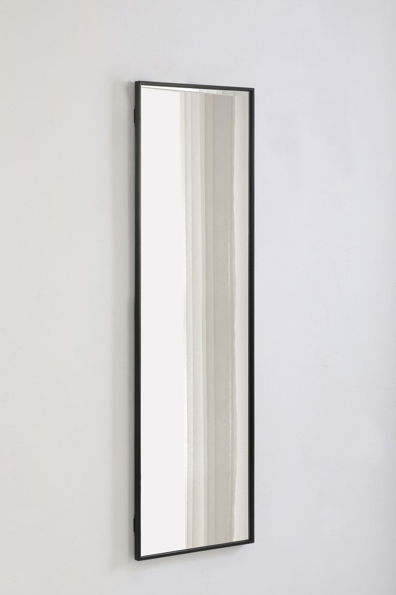 Metal Frame Rectangle Mirror 18 Inch Black
