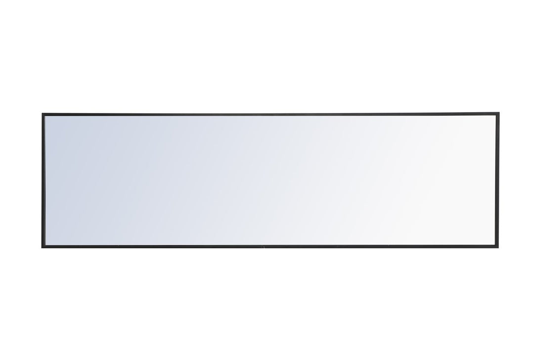 Metal Frame Rectangle Mirror 18 Inch Black