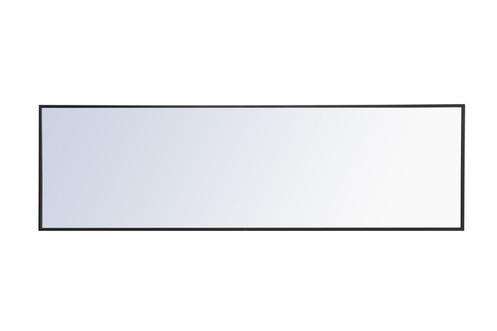 Metal Frame Rectangle Mirror 18 Inch Black