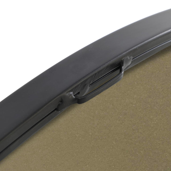 Metal Frame Round Mirror 28 Inch Black Finish