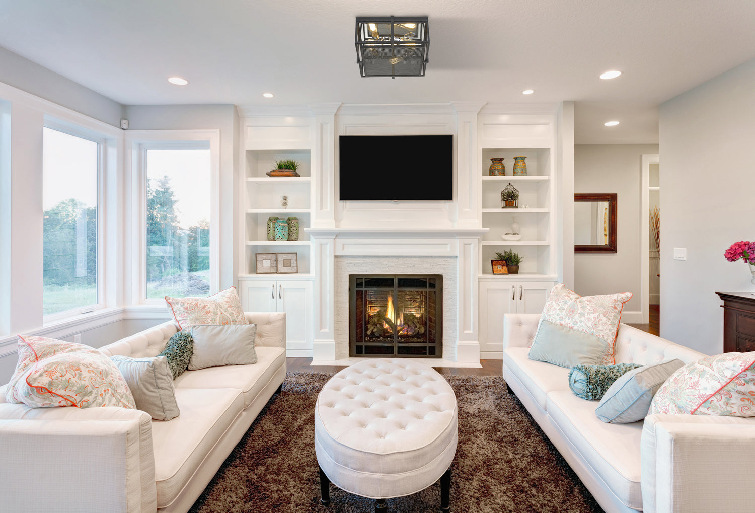 3 Light Flush Mount