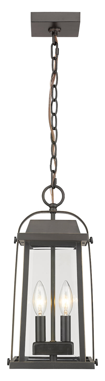 2 Light Outdoor Chain Mount Ceiling Fixture by Z-Lite