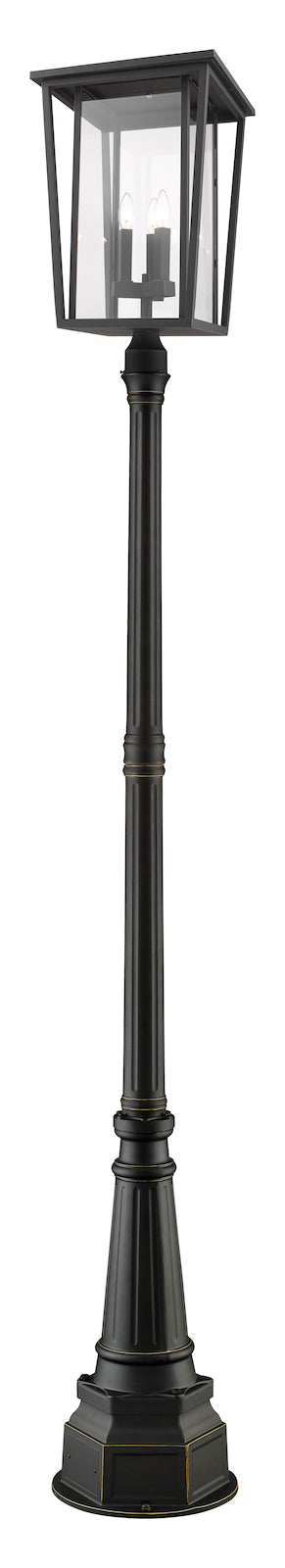 3 Light Outdoor Post Mounted Fixture by Z-Lite