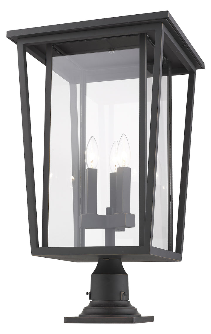 3 Light Outdoor Pier Mounted Fixture by Z-Lite