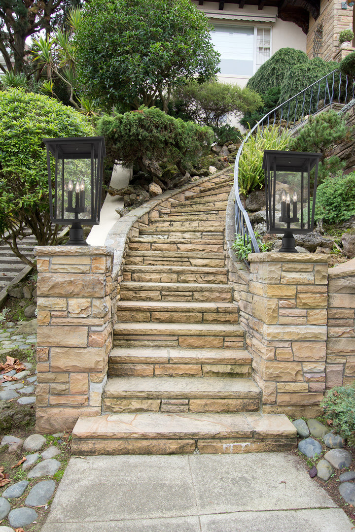 3 Light Outdoor Pier Mounted Fixture
