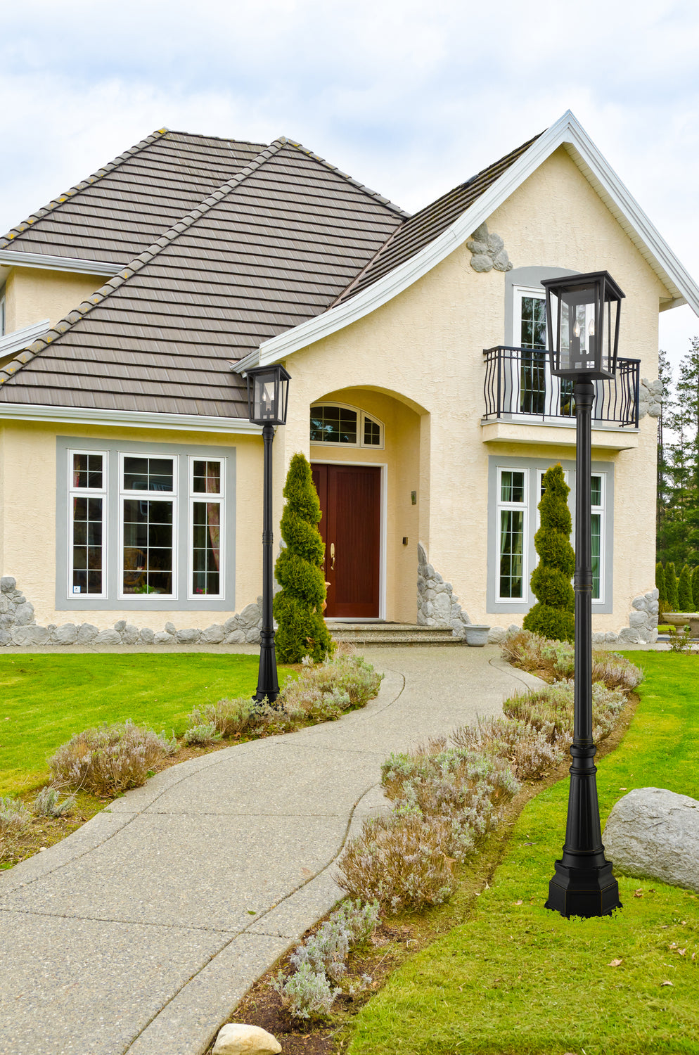 2 Light Outdoor Post Mounted Fixture
