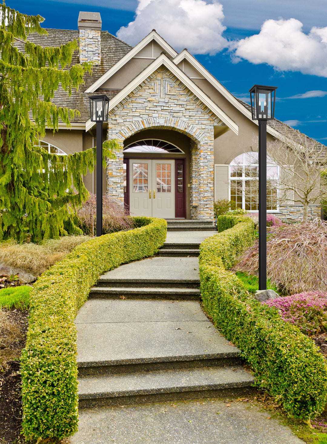2 Light Outdoor Wall Sconce