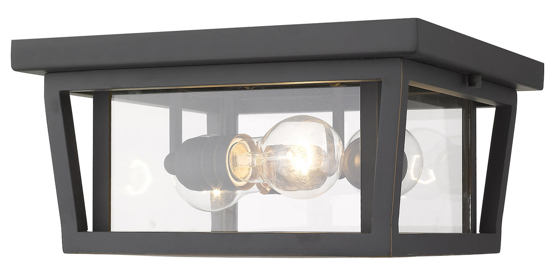 3 Light Outdoor Flush Ceiling Mount Fixture by Z-Lite