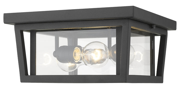 3 Light Outdoor Flush Ceiling Mount Fixture by Z-Lite