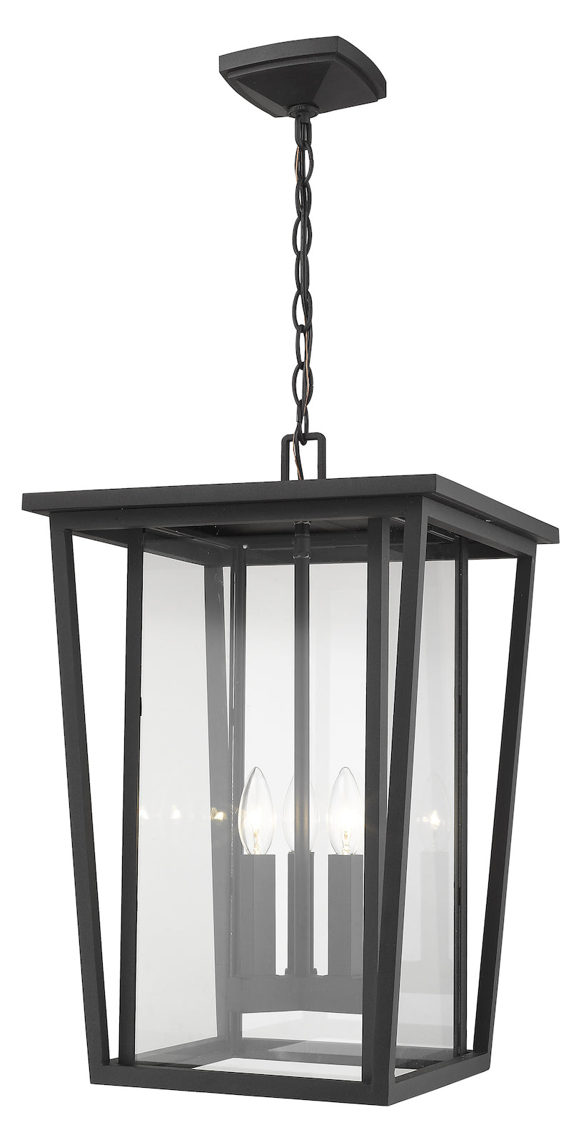 3 Light Outdoor Chain Mount Ceiling Fixture by Z-Lite