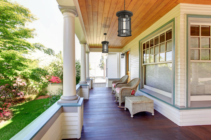 1 Light Outdoor Chain Mount Ceiling Fixture