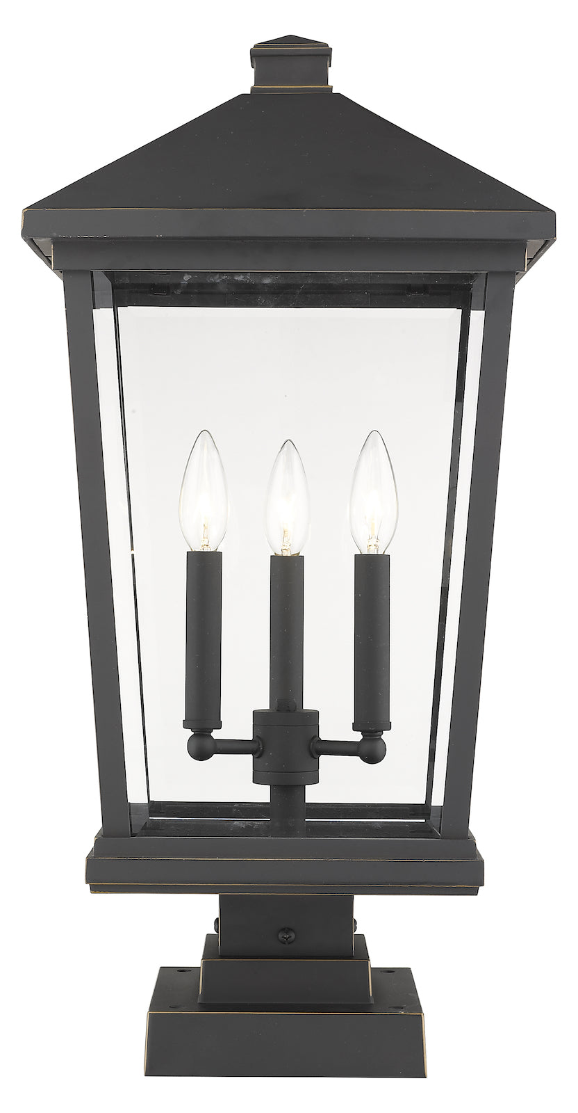 3 Light Outdoor Pier Mounted Fixture by Z-Lite