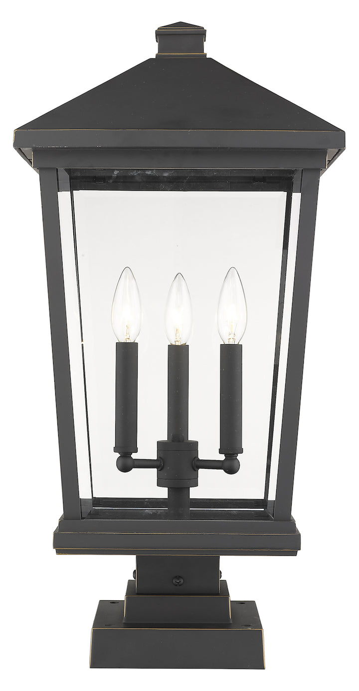 3 Light Outdoor Pier Mounted Fixture by Z-Lite