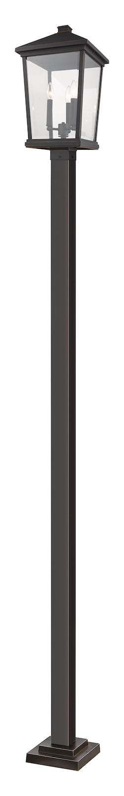 3 Light Outdoor Post Mounted Fixture by Z-Lite