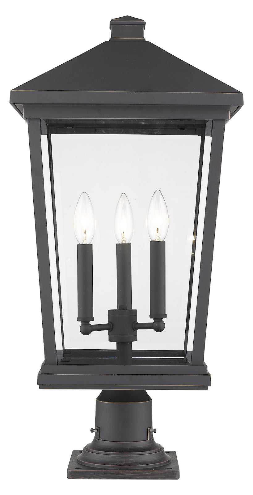 3 Light Outdoor Pier Mounted Fixture by Z-Lite