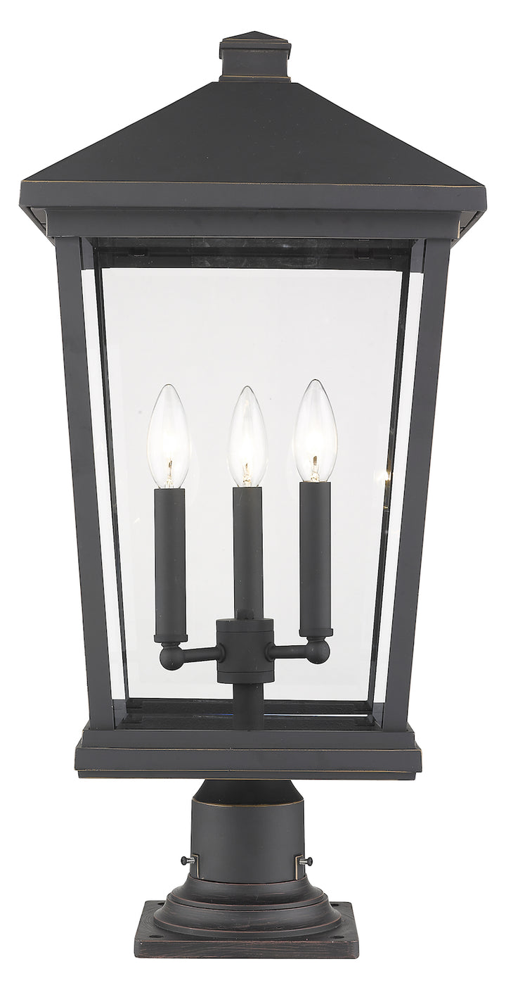3 Light Outdoor Pier Mounted Fixture by Z-Lite