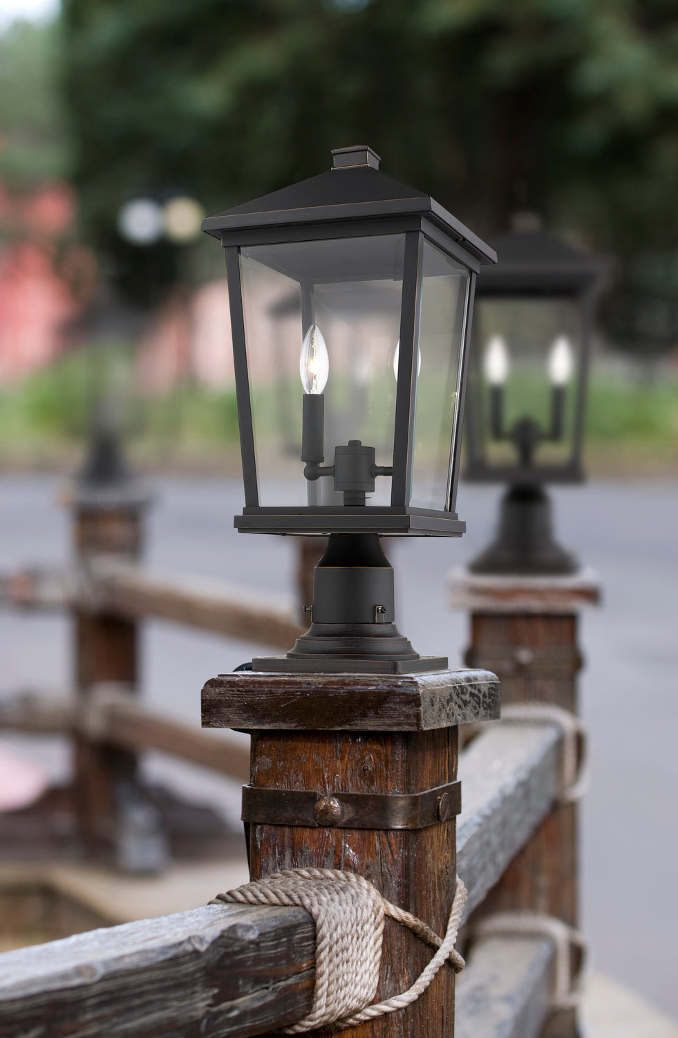 2 Light Outdoor Pier Mounted Fixture