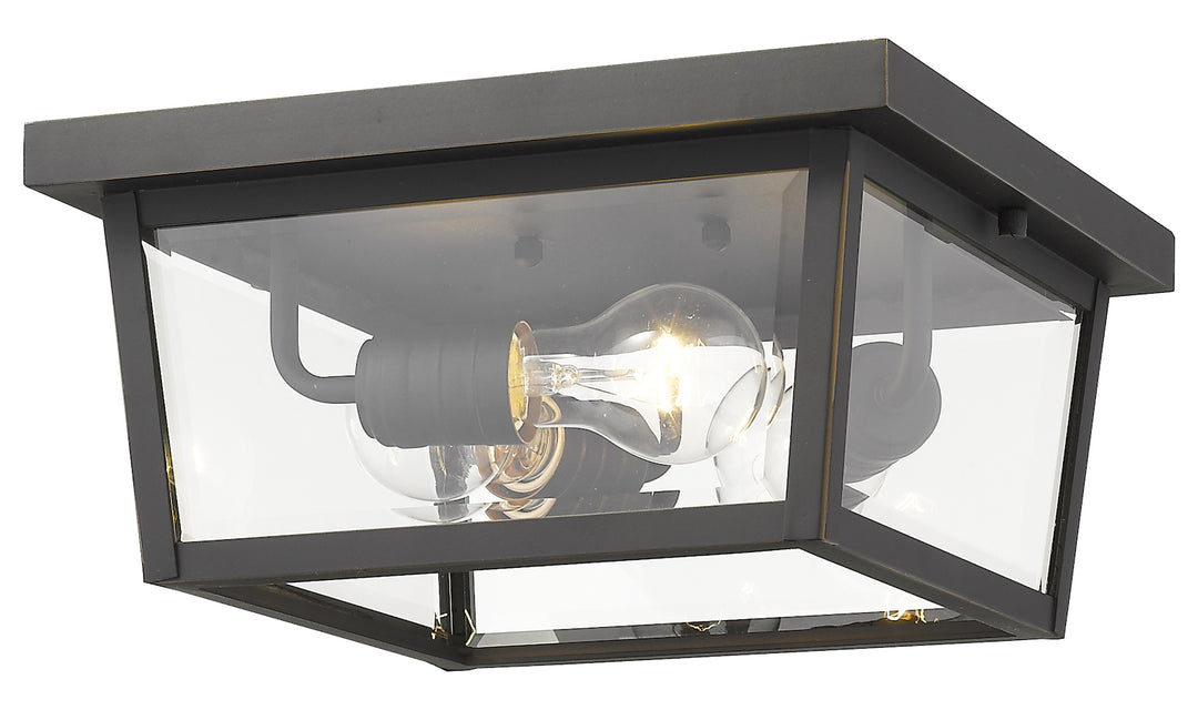 3 Light Outdoor Flush Ceiling Mount Fixture by Z-Lite