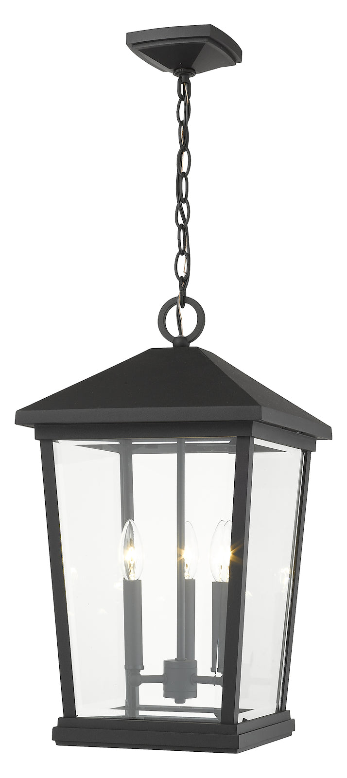 3 Light Outdoor Chain Mount Ceiling Fixture by Z-Lite