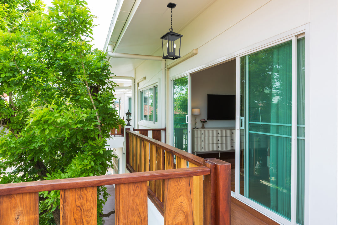 2 Light Outdoor Chain Mount Ceiling Fixture