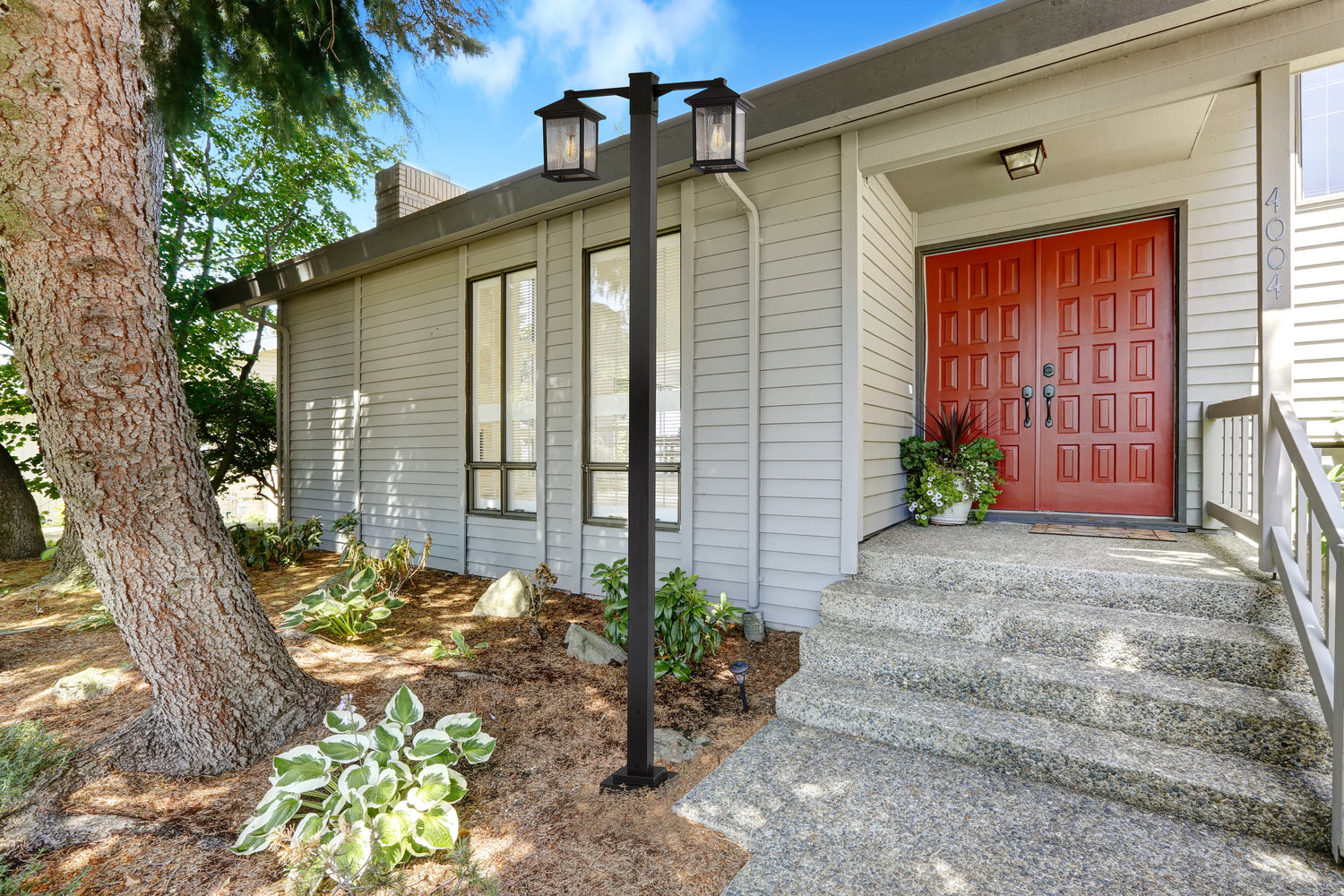 2 Light Outdoor Post Mounted Fixture