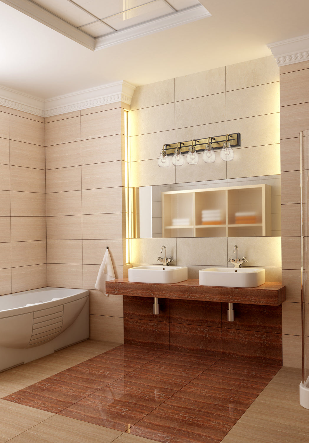 5 Light Vanity