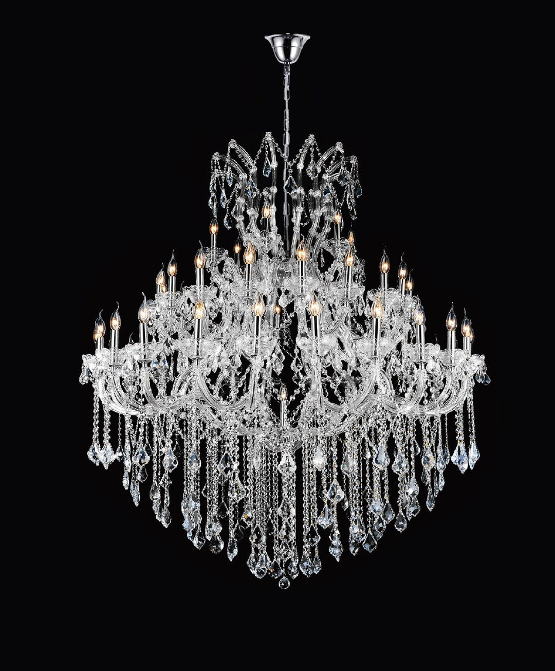 49 Light Up Chandelier With Chrome Finish by CWI Lighting