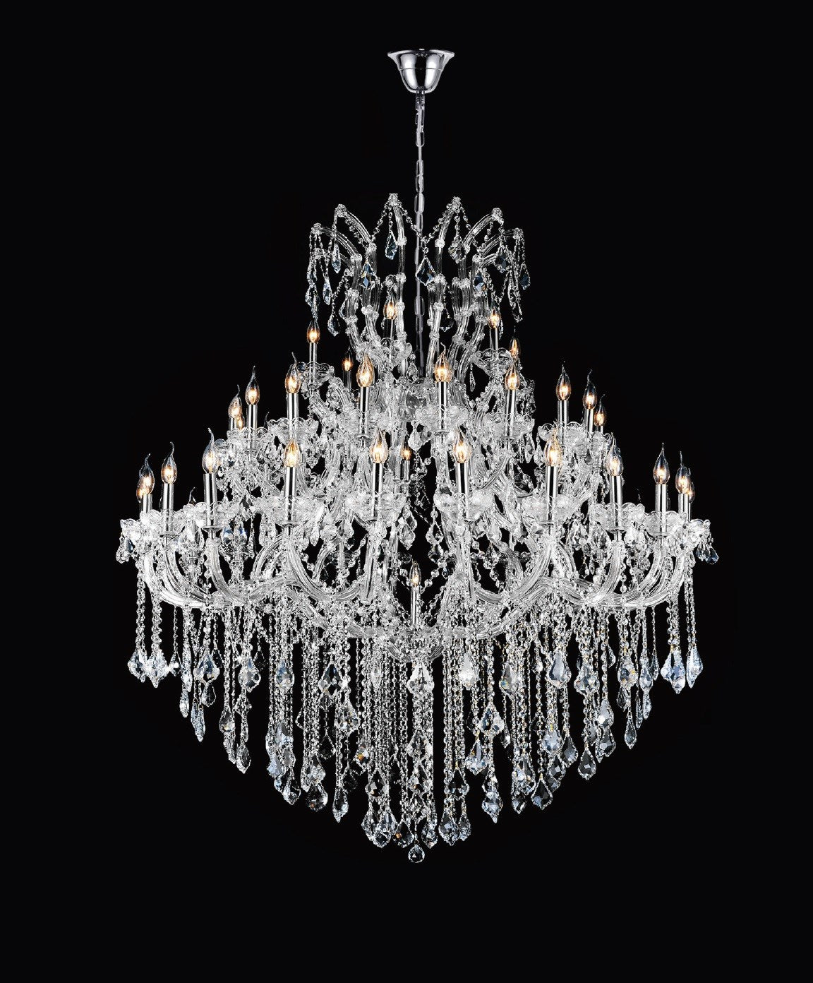 49 Light Up Chandelier With Chrome Finish by CWI Lighting