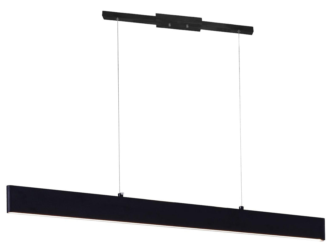Led Chandelier With Satin Black Finish by CWI Lighting
