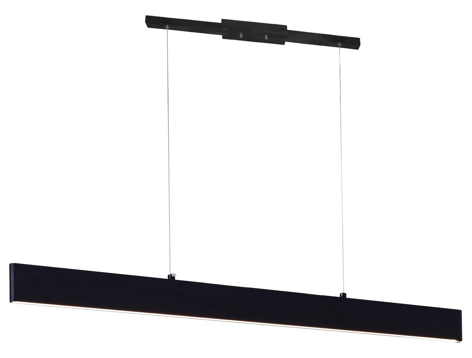 Led Chandelier With Satin Black Finish by CWI Lighting