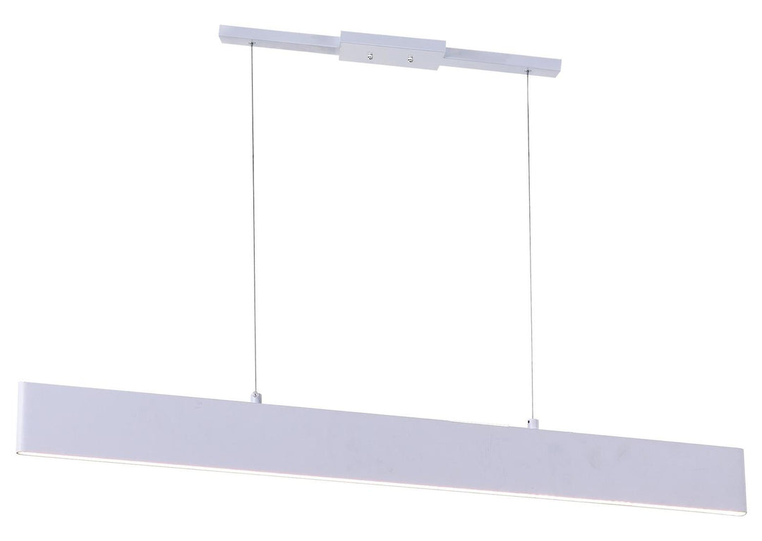 Led Chandelier With Satin White Finish by CWI Lighting