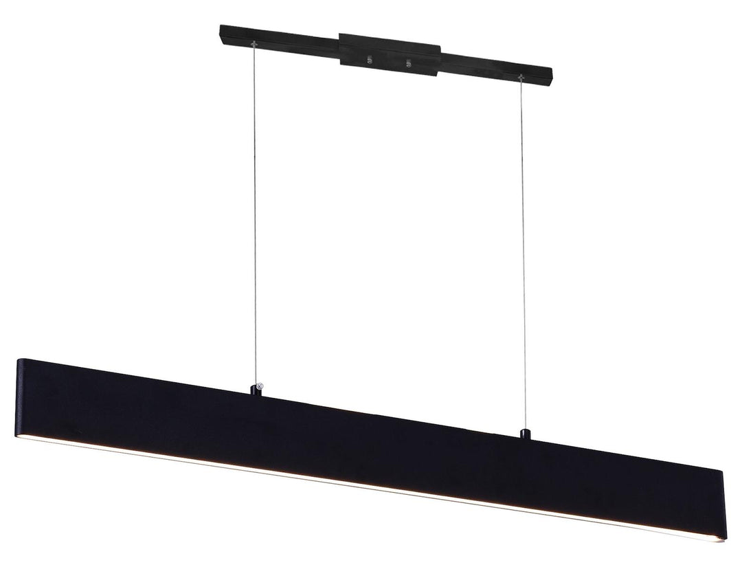 Led Chandelier With Satin Black Finish by CWI Lighting