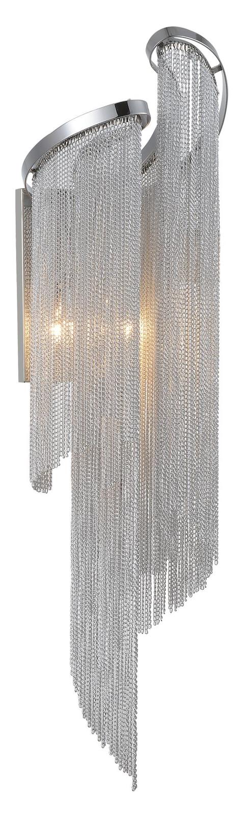 2 Light Wall Sconce With Chrome Finish by CWI Lighting
