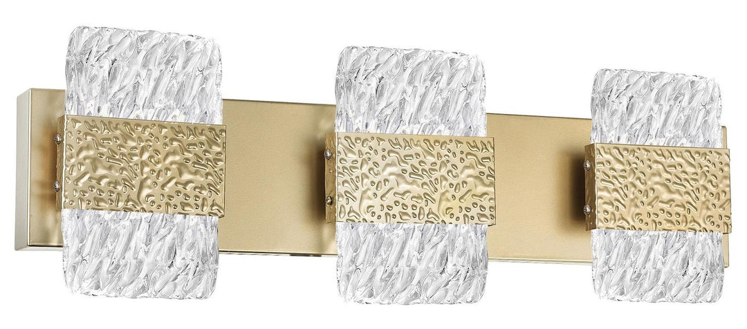 Led Wall Sconce With Gold Leaf Finish by CWI Lighting