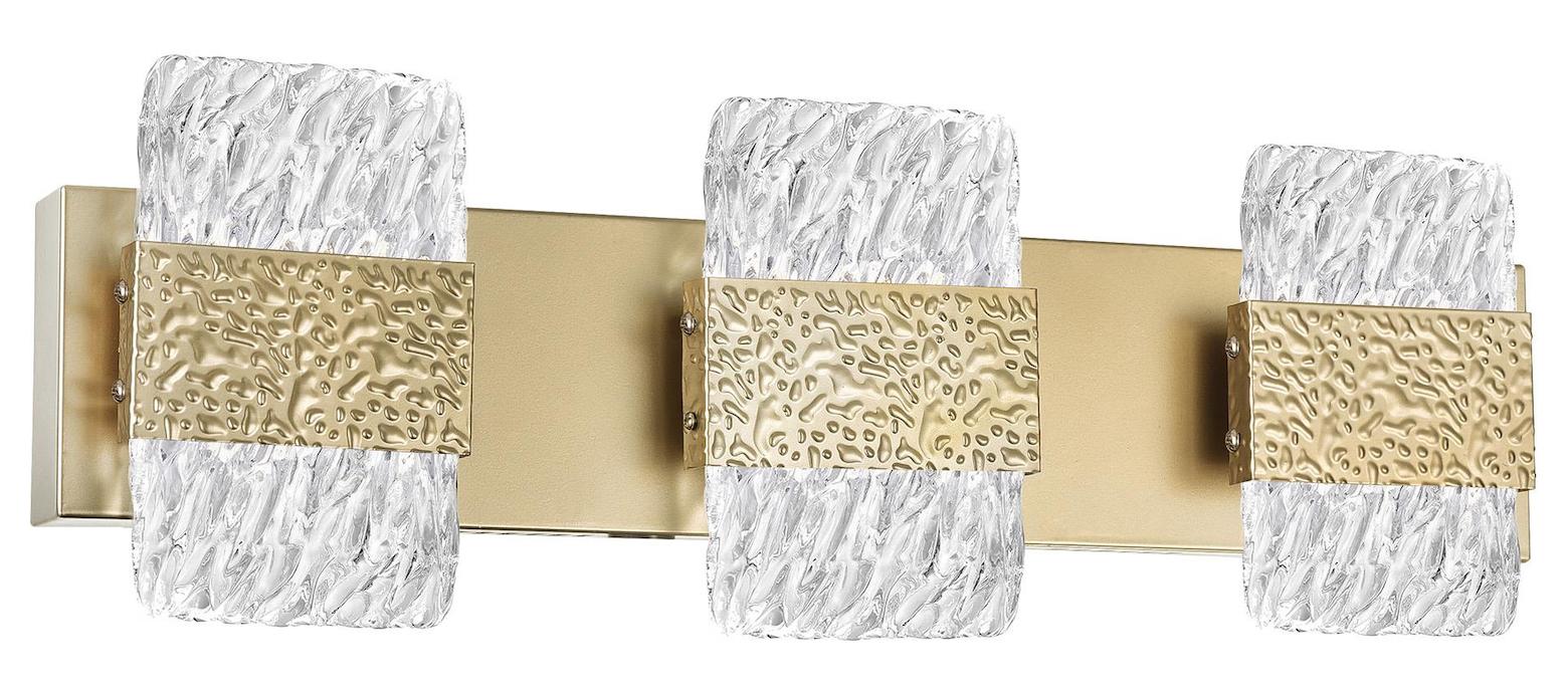 Led Wall Sconce With Gold Leaf Finish by CWI Lighting