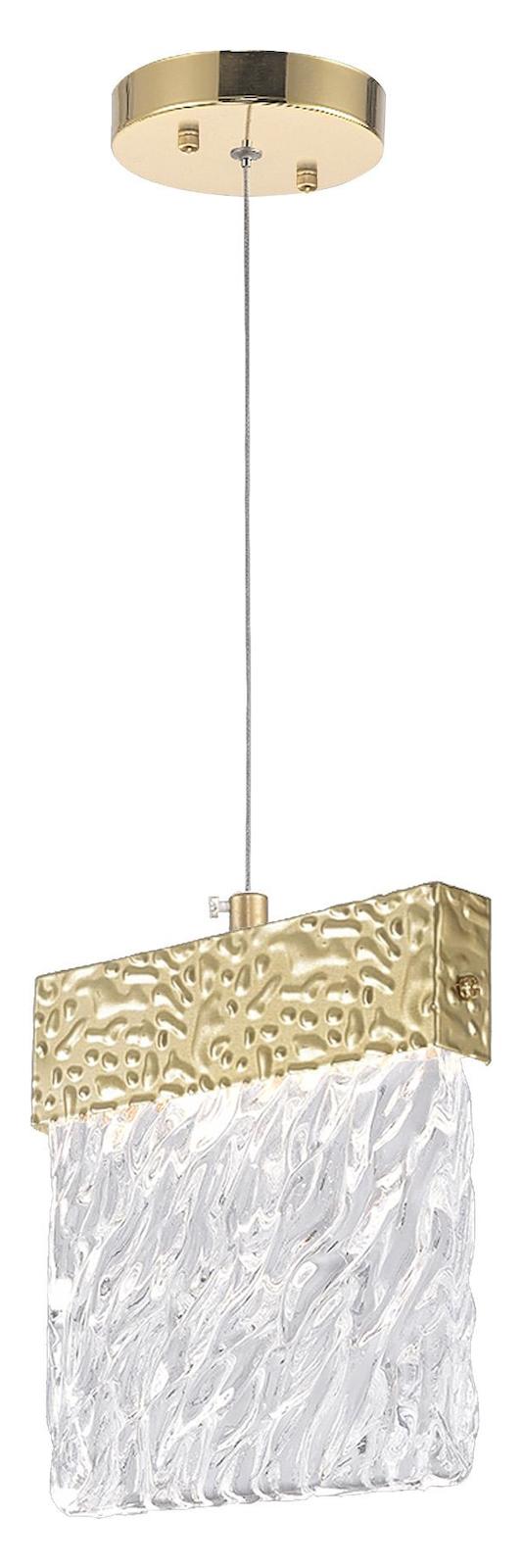 Led Pendant With Gold Leaf Finish by CWI Lighting