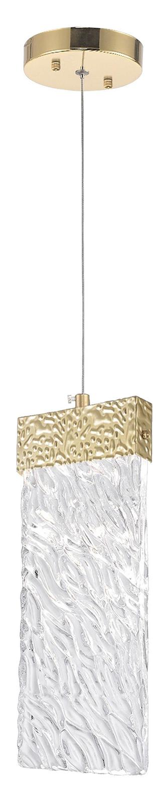 Led Pendant With Gold Leaf Finish by CWI Lighting