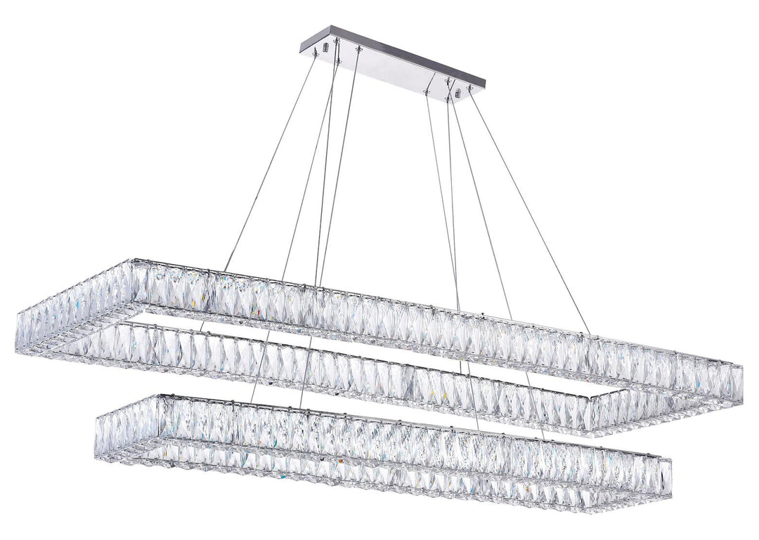 Led Chandelier With Chrome Finish by CWI Lighting