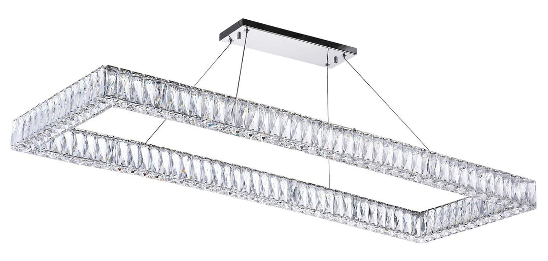 Led Chandelier With Chrome Finish by CWI Lighting