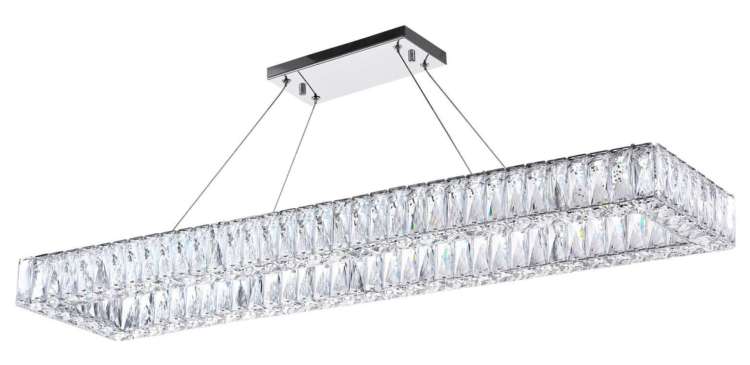 Led Chandelier With Chrome Finish by CWI Lighting