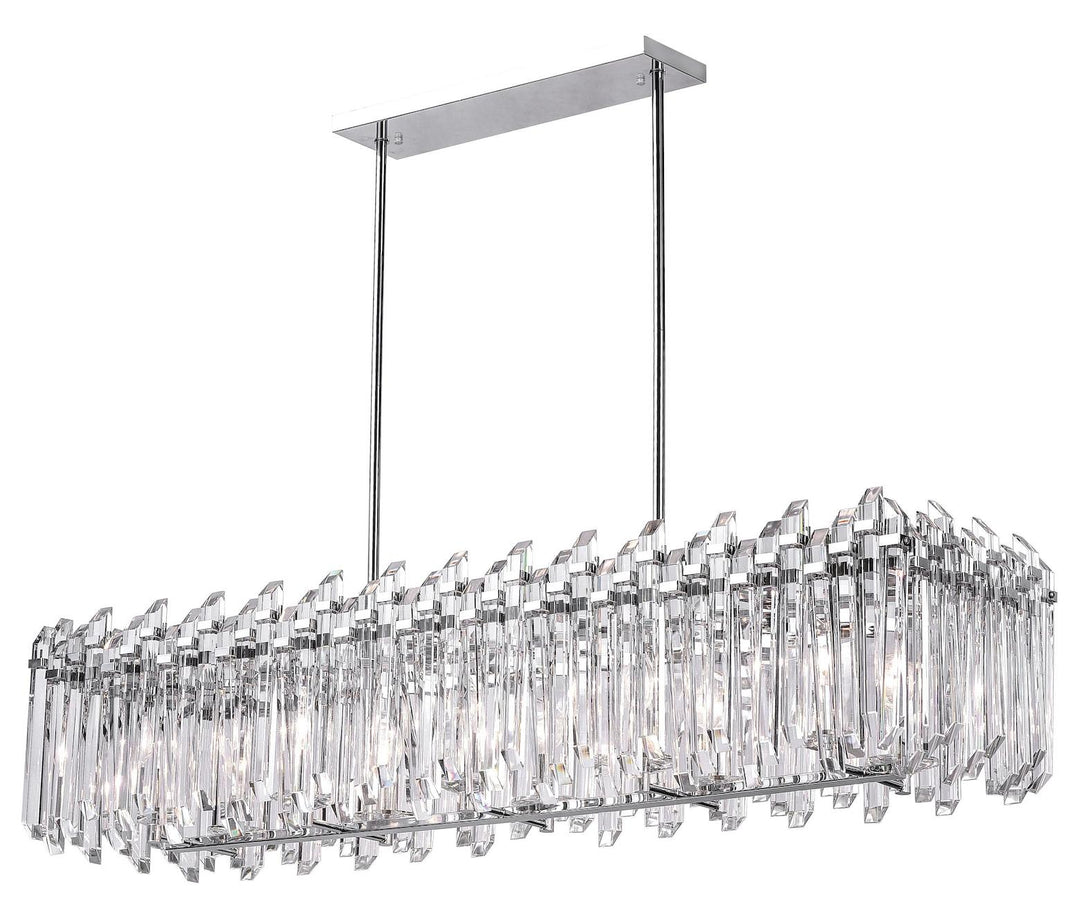 10 Light Chandelier With Chrome Finish by CWI Lighting