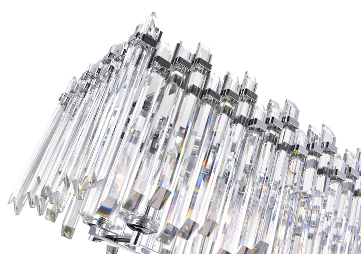 10 Light Chandelier With Chrome Finish
