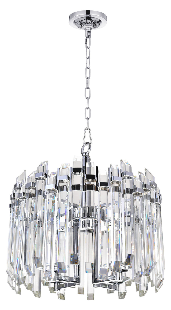 4 Light Chandelier With Chrome Finish