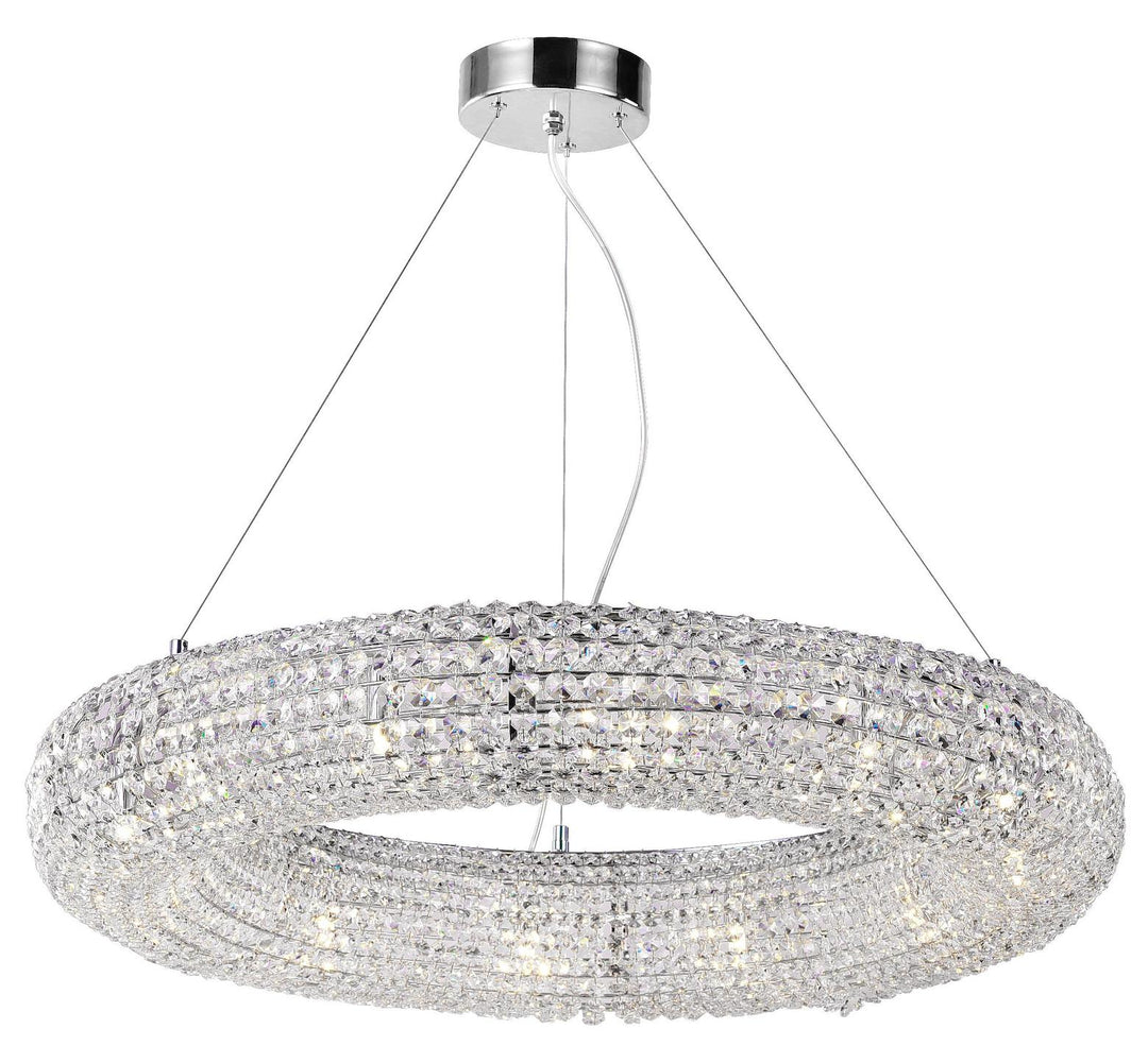 12 Light Chandelier With Chrome Finish by CWI Lighting