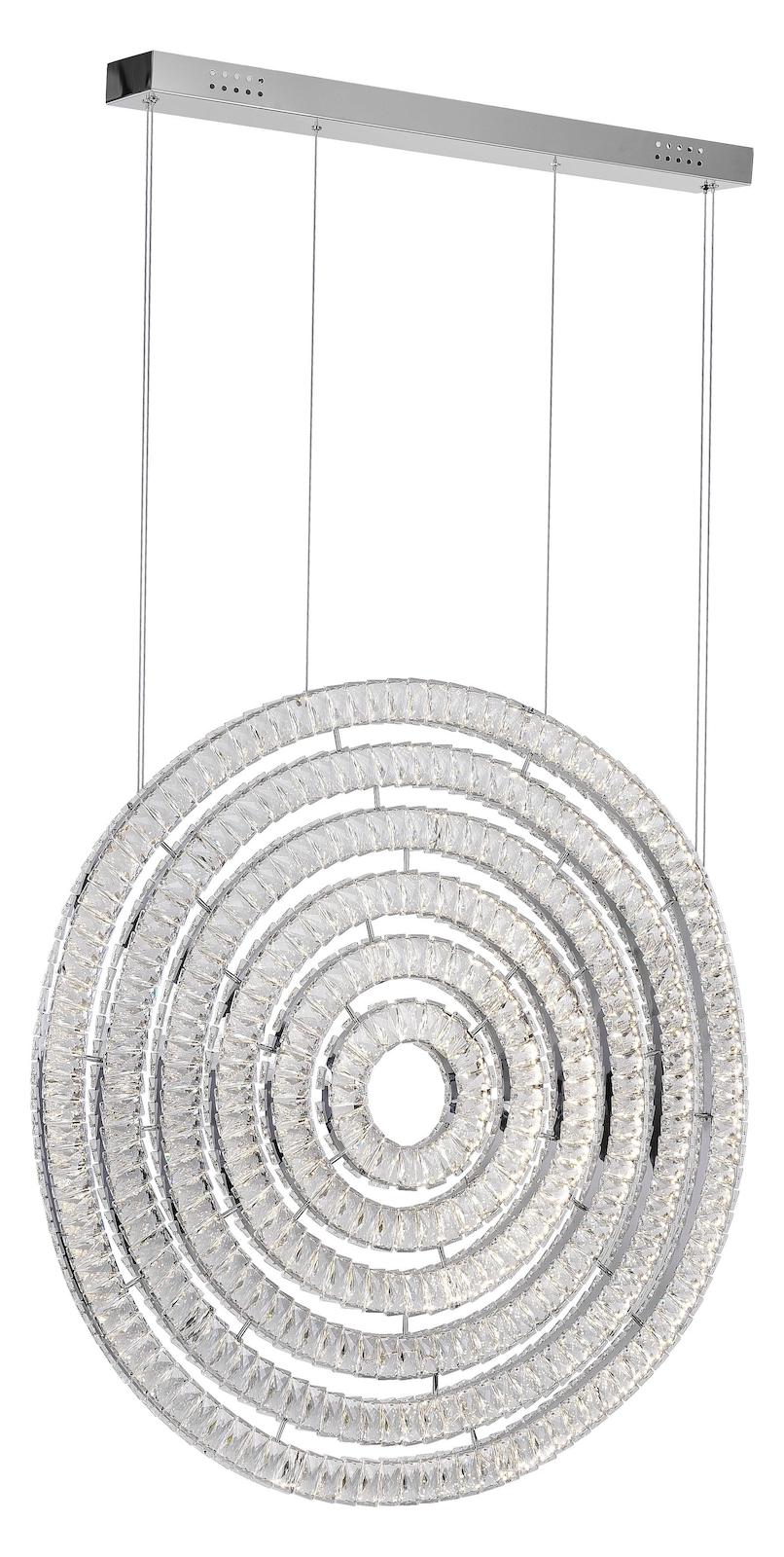 Led Chandelier With Chrome Finish by CWI Lighting